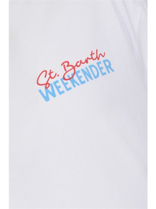 T-shirt Delmar in cotone con stampa St. Barth Weekender Mc2 Saint Barth | DLR000104314L